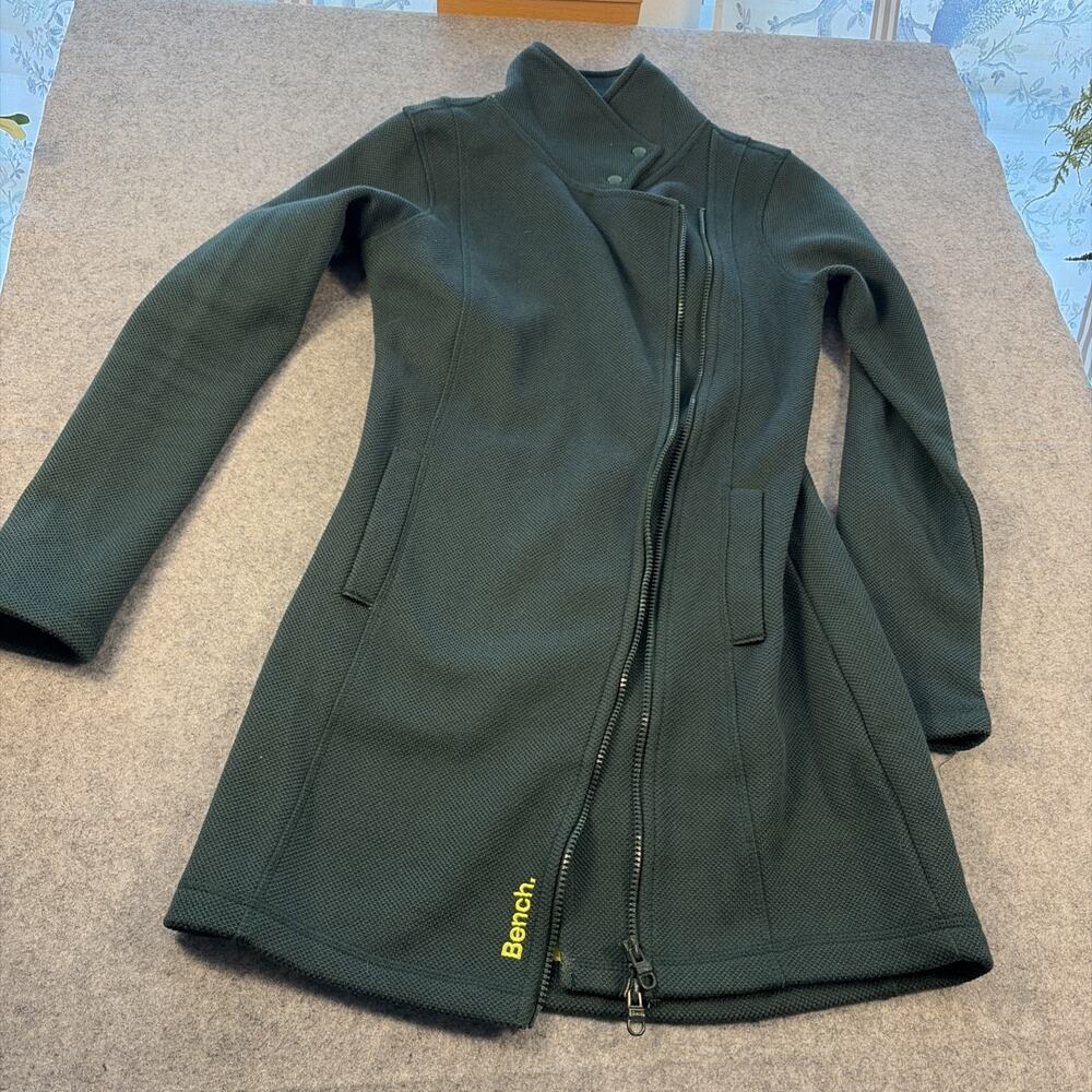 Women Funnel Neck Bench Zip Up Jacket Size Small